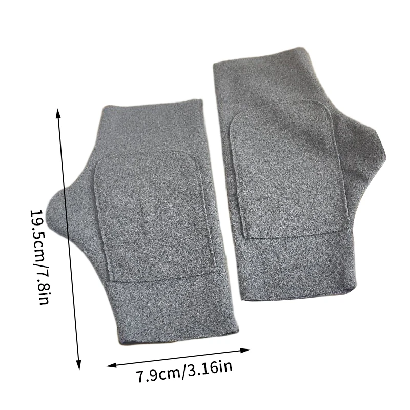 1 Paar modische warme Damen-Fingerlose Handschuhe, weiche einfarbige Halbfinger-Handschuhe, Touchscreen-Samt-Fäustlinge, Winter-Taschen-Design