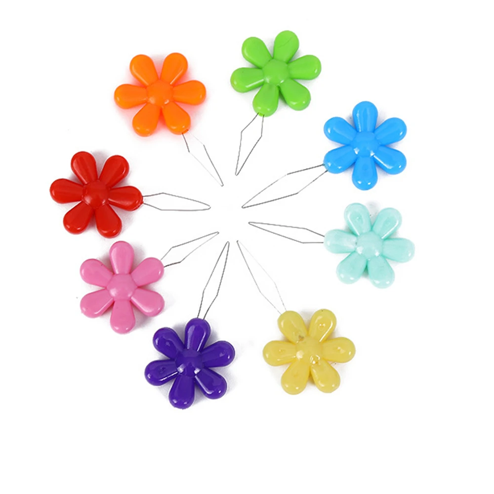 10-50pcs Random Color Needle Threader Elderly Easy Sewing Device Thread Guide Tool Hand Machine Needlework Flower Butterfly Head view 2