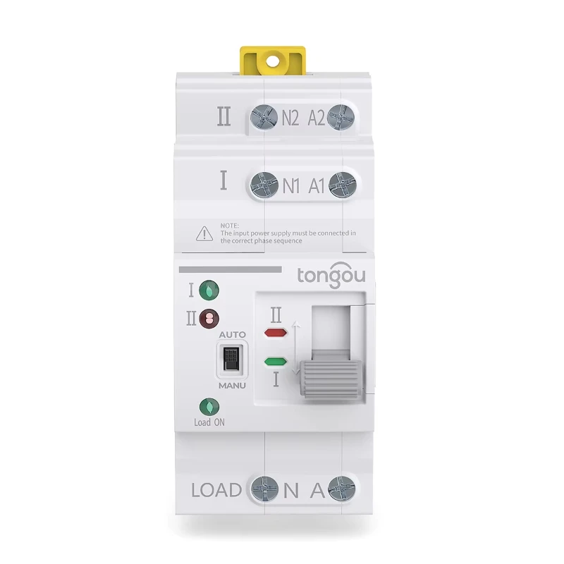 63A Automatic Transfer Switch (ATS) 110VAC 220VAC Dual Power Computer Switch