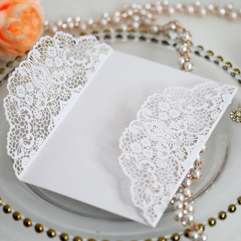 ٥٠ قطعة/مجموعة بطاقات دعوة زفا - مراجعة Wedding Supply Business وسعره