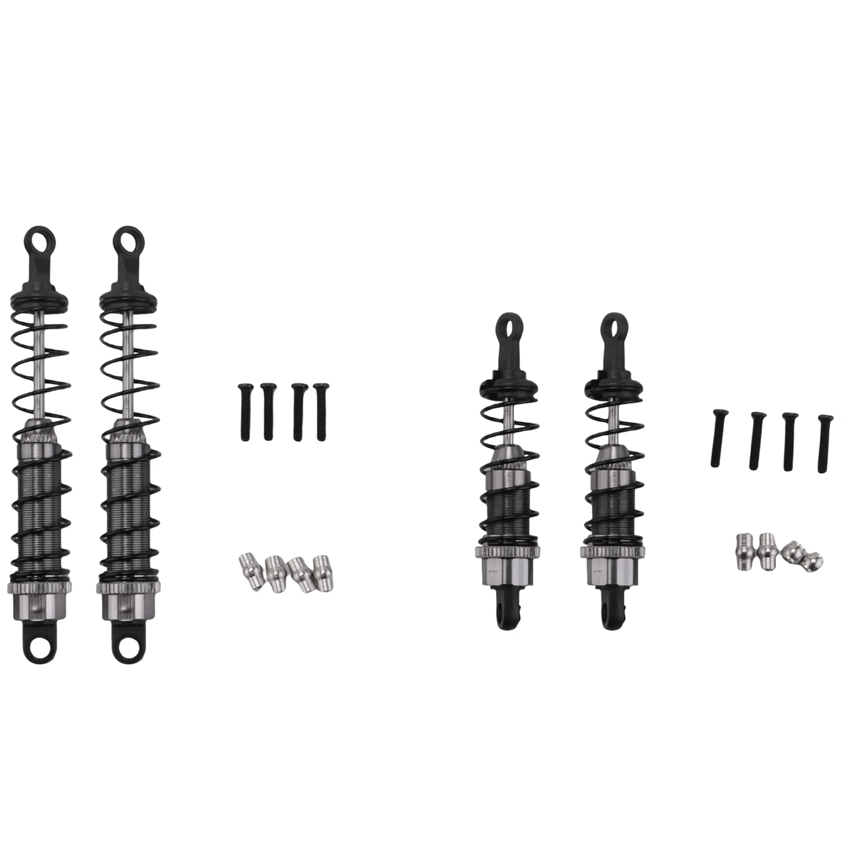 Parte anteriore e posteriore riempita d'olio in metallo per 1/12 12428 12423 RC Car Crawler Upgrad Part, titanio