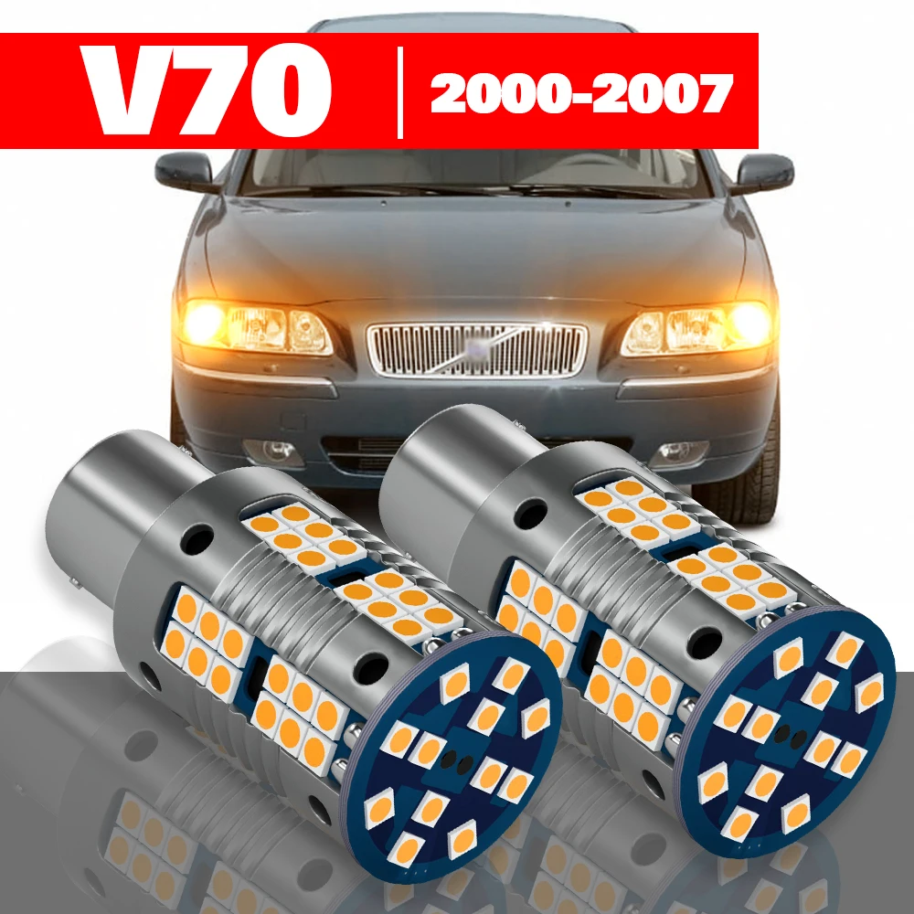 

For Volvo V70 2 2000-2007 2pcs LED Front Turn Signal Light Accessories 2001 2002 2003 2004 2005 2006