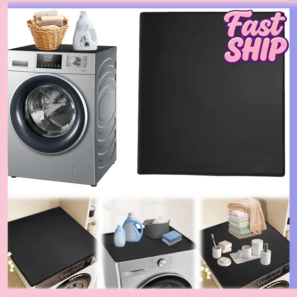 Estera protectora superior para secadora, cubierta superior antideslizante de silicona para lavadora, cubierta para encimera de lavandería resistente al calor para baño y cocina