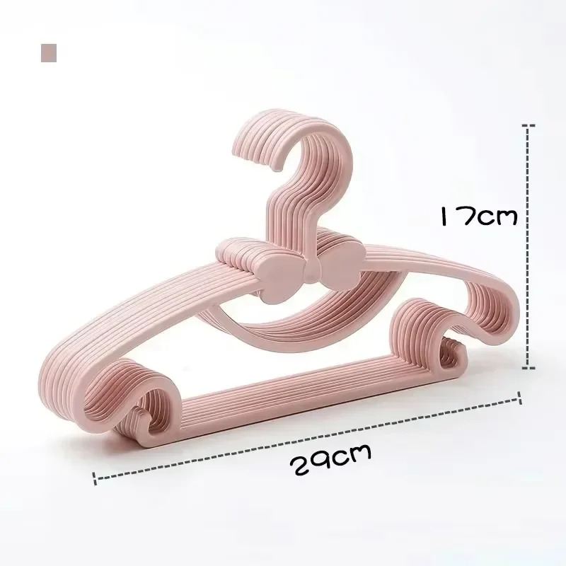 5/10 PCS Portable Clothes Hanger Kids Children Toddler Baby Coat Storage Plastic Hangers Hook Household Clothing Organizer