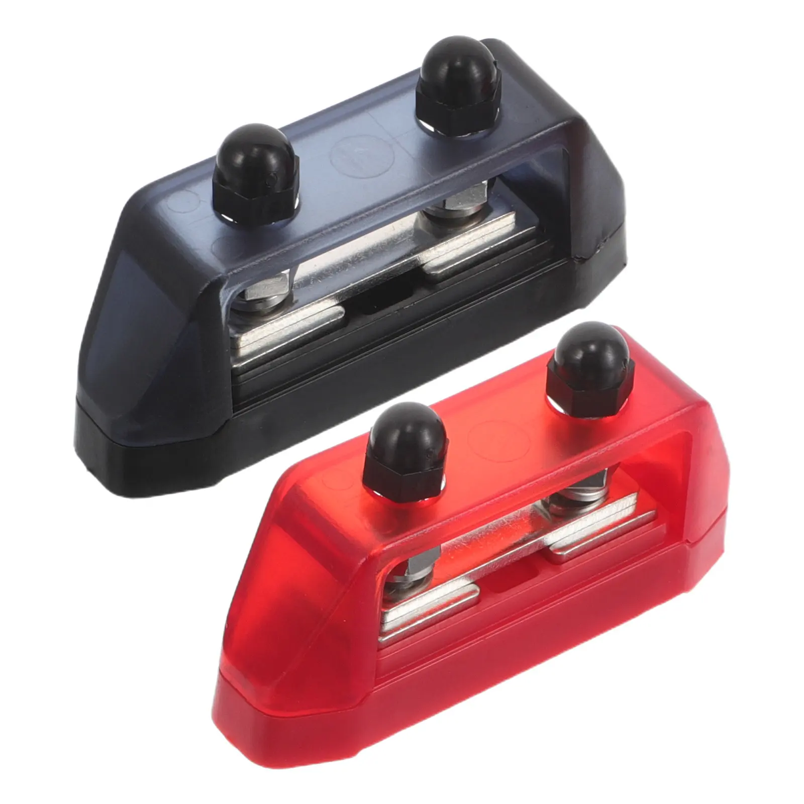 

1 Pair Battery Terminal Block Covered Power Distribution Block Insulated Car Rv Marine Wire Connector Power Terminal Blocks