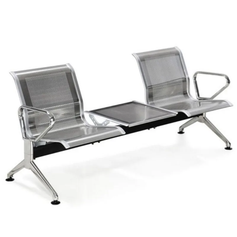 Three-person row chair Airport stainless steel bench Hospital waiting chair Public row rest seat Infusion chair