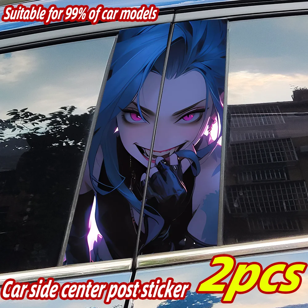 

Anime Jinx Car Stickers Auto B Pillar Waterproof Sunscreen Decoration Cover Scratches Car Doors Pillar Vinyl Decals Accessories