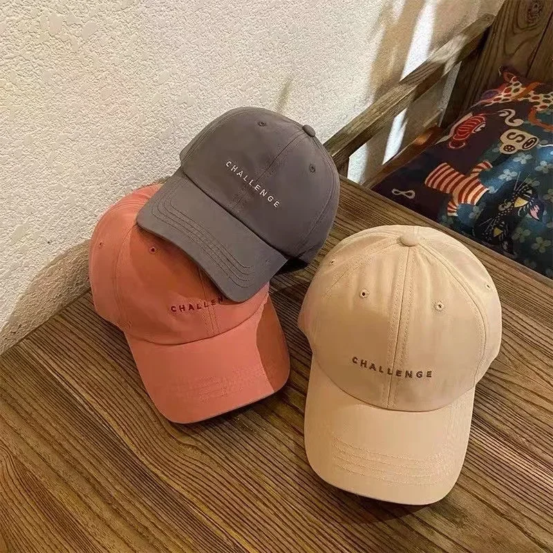 2024 New Baseball Cap for Women and Men Summer Fashion Visors Cap Boys Girls Casual Snapback Hat CHALLENGE Hip Hop Hats