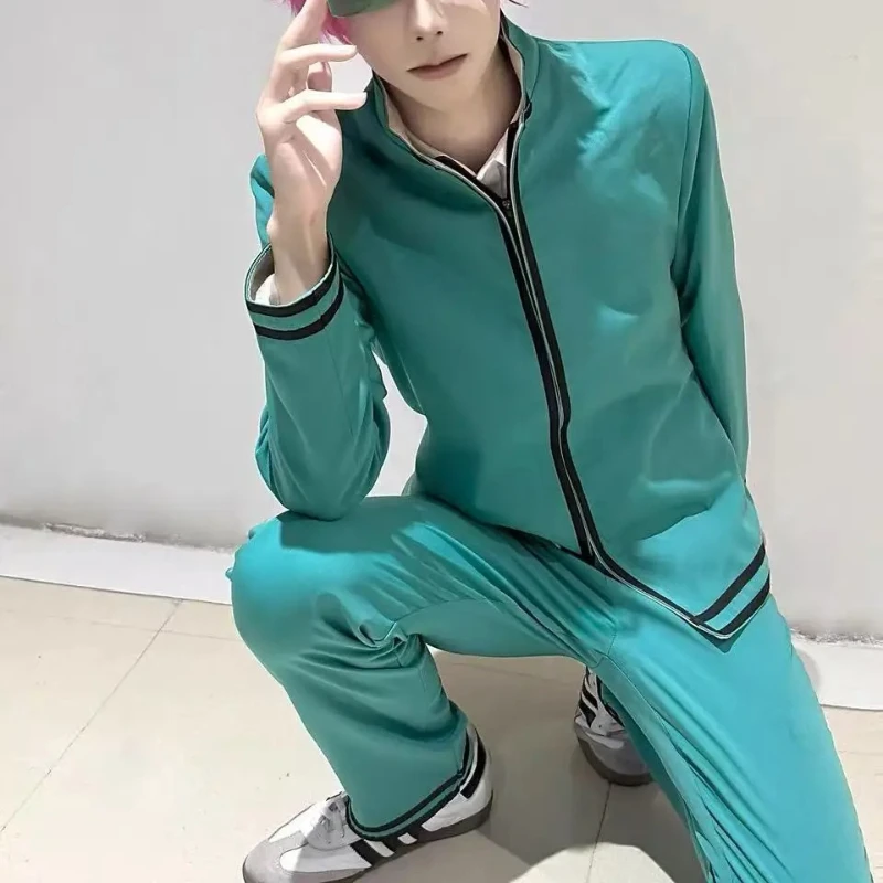 Image of Anime Disastrous Life of Saiki K Paar-Outfits Saimu Kuzuo Cosplay Kostüm Teruhashi Kokomi Kleid Halloween Karneval Anzug
