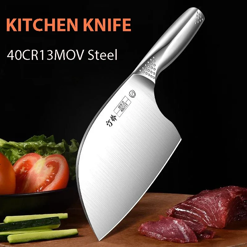 Kitchen Chef Knife Stainless Steel Meat Fish Vegetables Slicing Bone Chopping High Hardness Professional Butcher Cleaver Knife