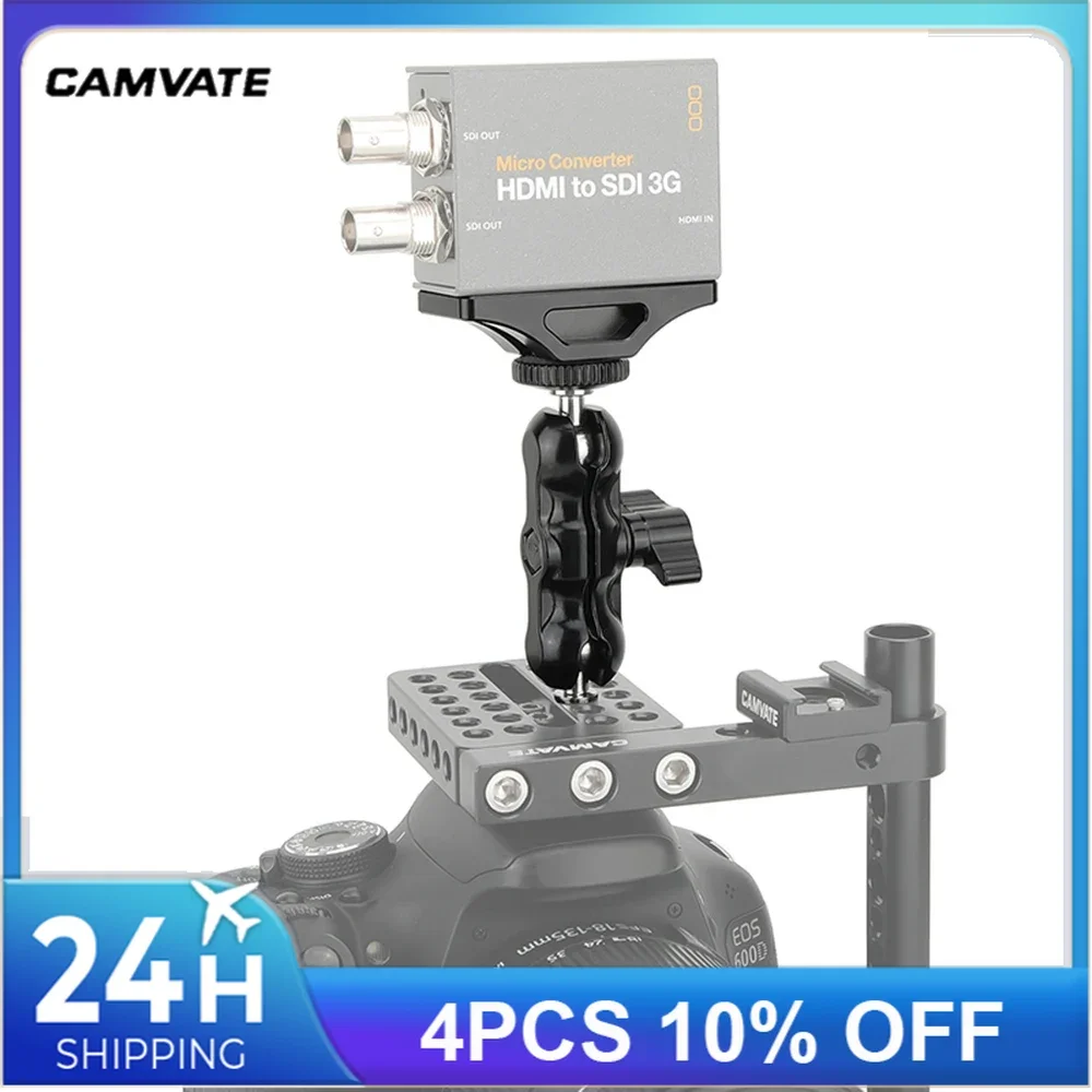 CAMVATE Extension Support With Ball Head Support Holder & 1/4