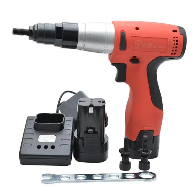 充電式リベットナットガン M6/M8/M10 14.4V 工業用電動プルガン 簡単リベットツール BD-3401