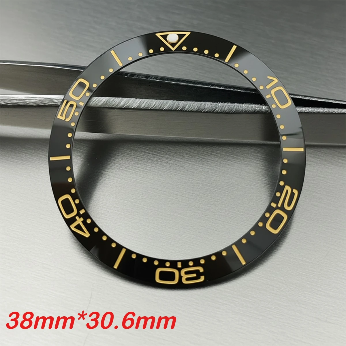 38 мм * 30,6 мм, керамический безель, вставка, детали для часов, подходят для SPB185 SPB187, мужские механические часы для дайвинга, запасные части, подарок