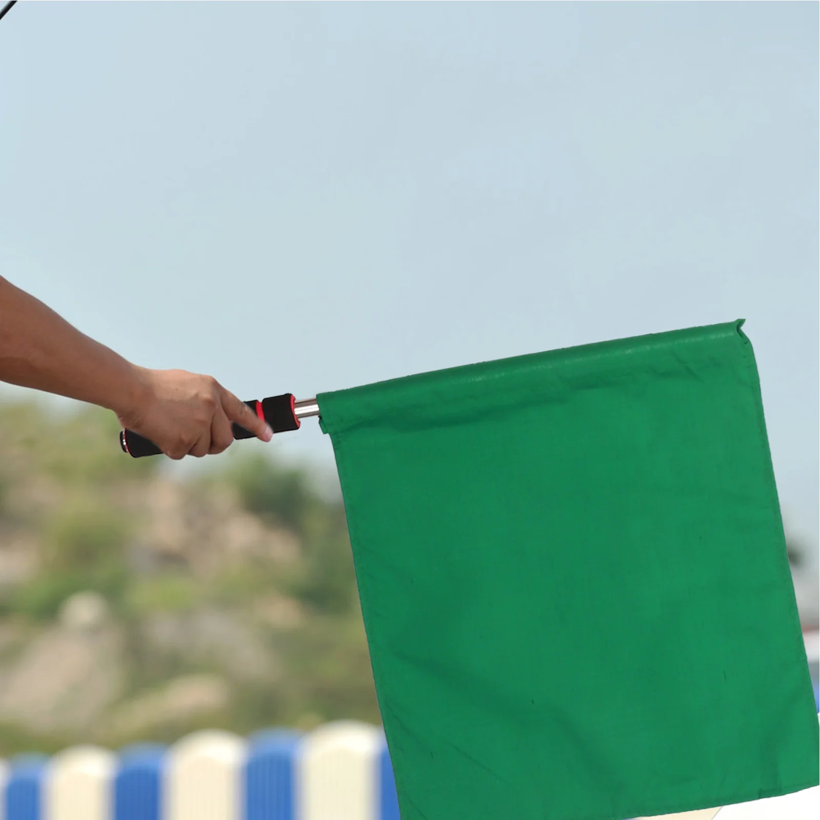 

4pcs Flags Lightweight Durable Officials Colored Referee Hand Flags Sports Running Soccer Rugby Training