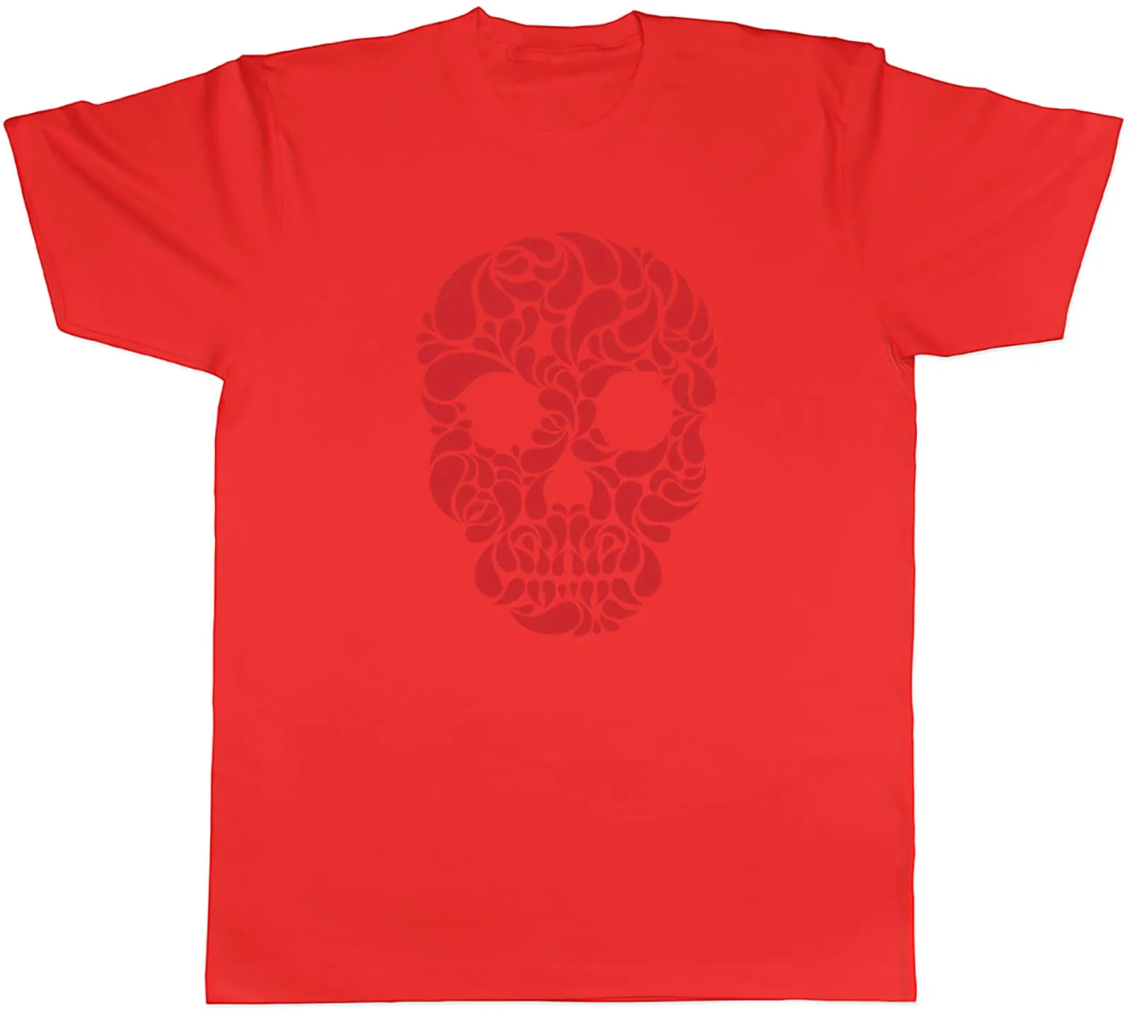 Red Skull Mens Unisex T-Shirt Tee Gift