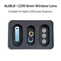 Algolaser ALML8—22W 8mm 3PCS  Window Lens Laser Head Replacement Suitable for Alpha 22W Laser Engraver