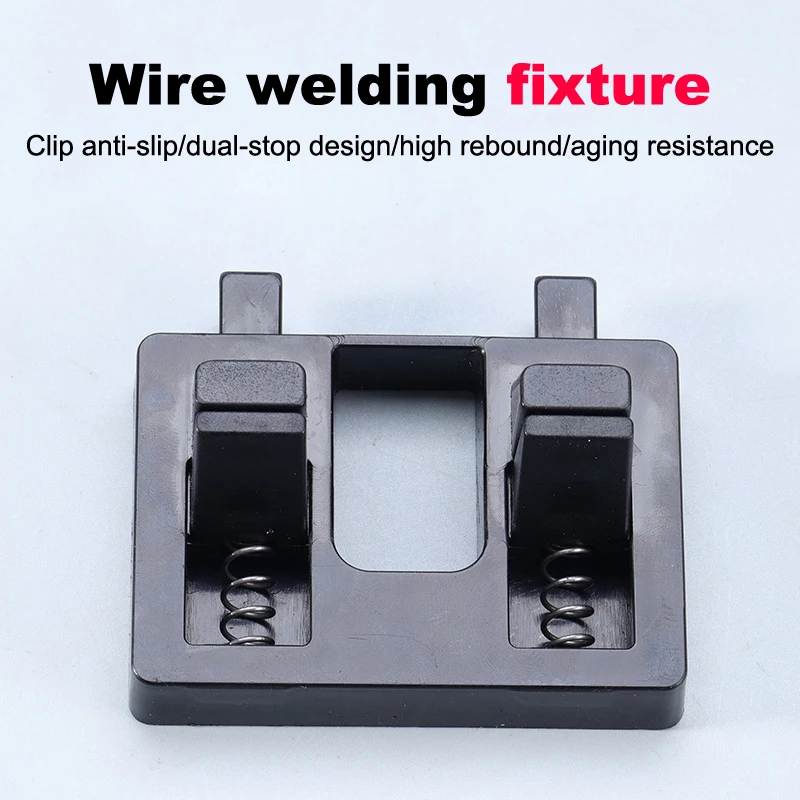 

Versatile Welding Fixture with Electric Wire Holder, Dual Clamps, Anti-Slip Grip, Soldering Accessory