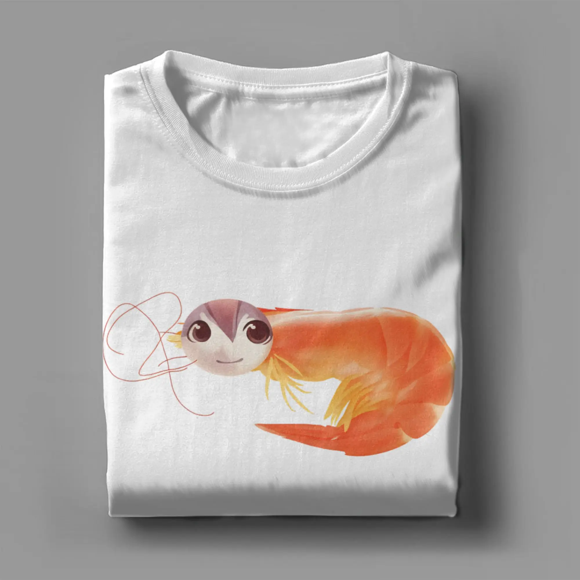 الترفيه الروبيان الإبداعية Kasane تيتو التعبير تي شيرت الرجال طاقم الرقبة القطن تي شيرت مضحك قصيرة الأكمام تيز هدية عيد ميلاد القمم