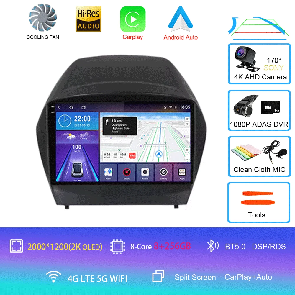 Voor HYUNDAI TUCSON IX35 2012 2013 2014 2015 8-core 4G WIFI Android 16 Auto Multimedia Stereo Auto DVD Speler Navigatie GPS Radio