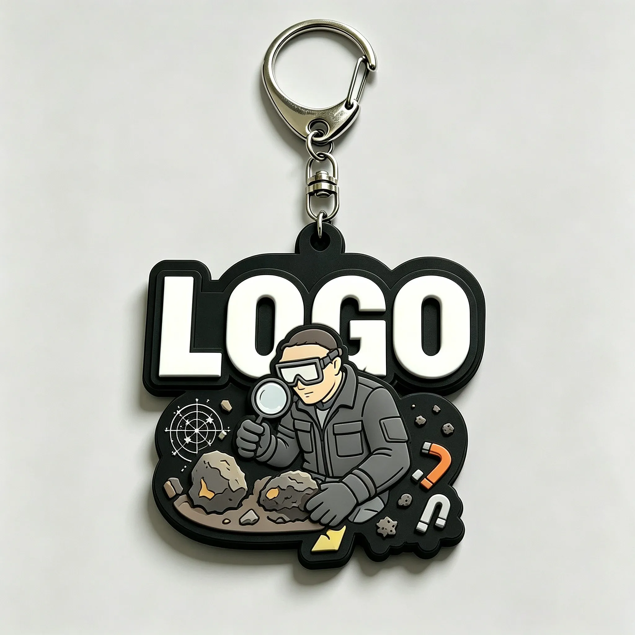 Factory Gift Custom Logo Silicone 2D 3D Pvc Keychains Personalized Key Chain Soft Rubber for DIY Luggage Labels