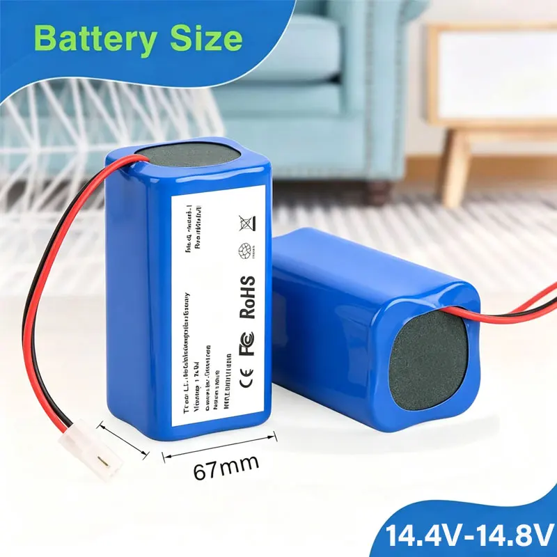 Nuova batteria di ricambio per Xiaomi H18650CH-4S1P per aspirapolvere e lavapavimenti robot Xiaomi MIJIA Mi Robot Vacuum-Mop Essential G1 MJSTG1, SKV4136GL 3500mAh