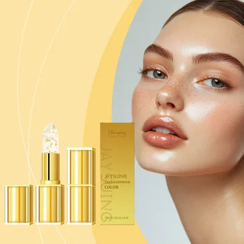 Gold Moisturizing Lipstick Color Changing High Shine Fade Lip Line Relieves Dryness…