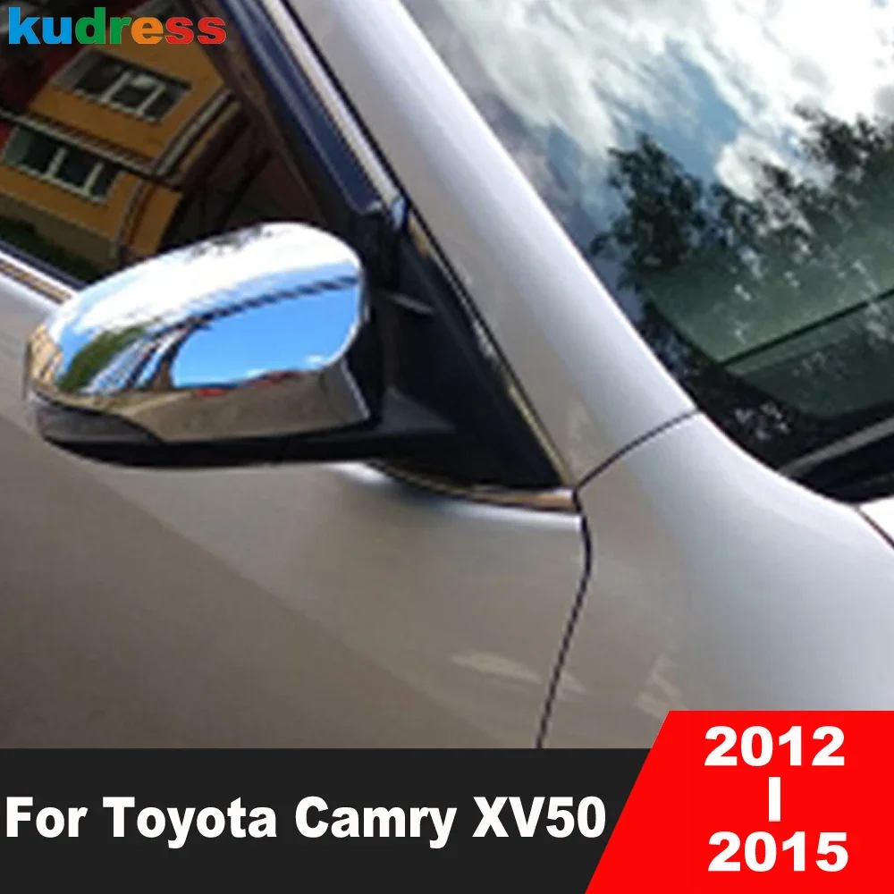 

Накладка на зеркало заднего вида для Toyota Camry XV50 2012 2013 2014 2015, хромированные автомобильные аксессуары, крышка бокового зеркала, чехлы
