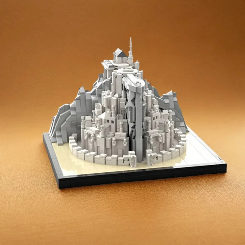 

1492pcs Moc Midi scale tower of Gondor DIY Defensive Tower Creative Education Model Building Blocks Birthday Toys Gift