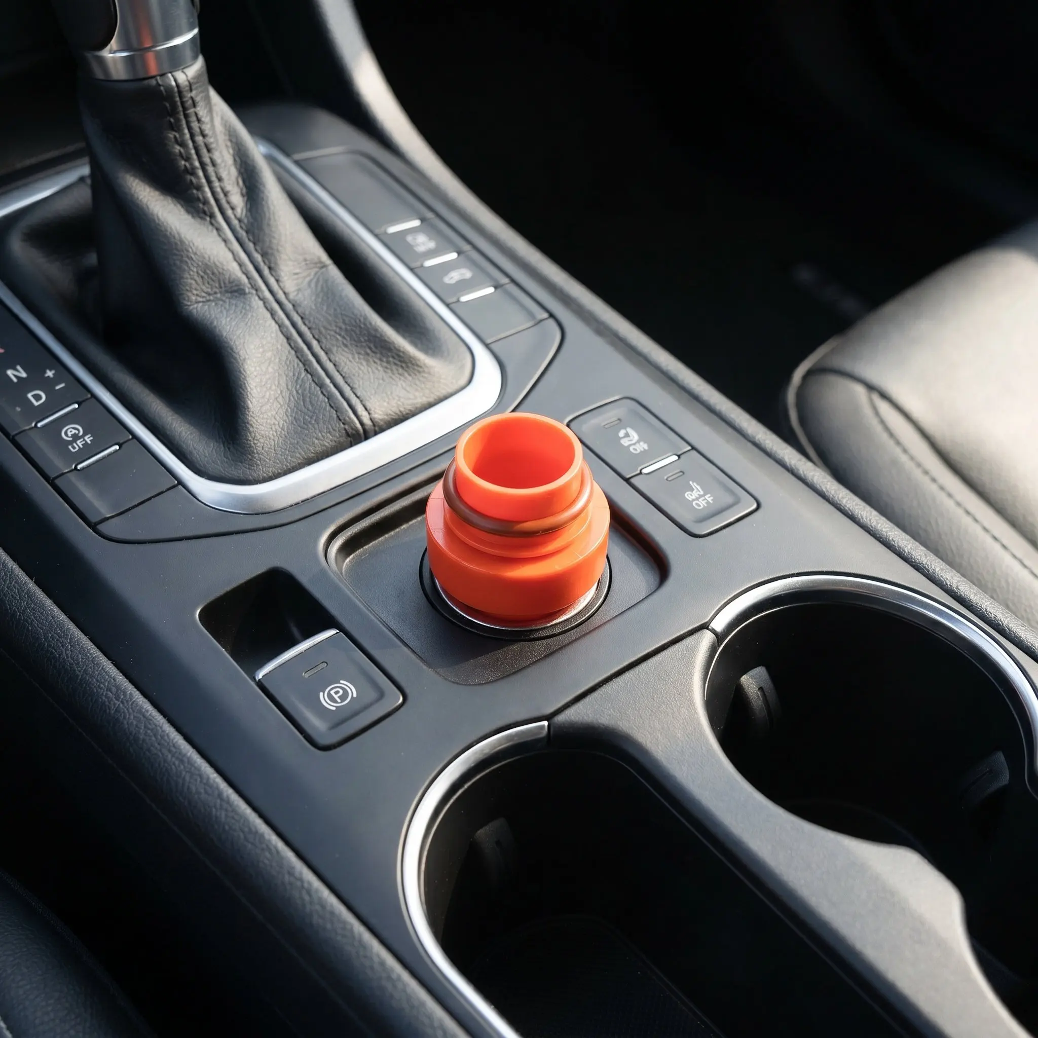 Car Lighter Plug Cap Orange Cigarette Lighter Cover Dustproof Socket Protector Built-in Aroma for Suv Truck Car Accessories