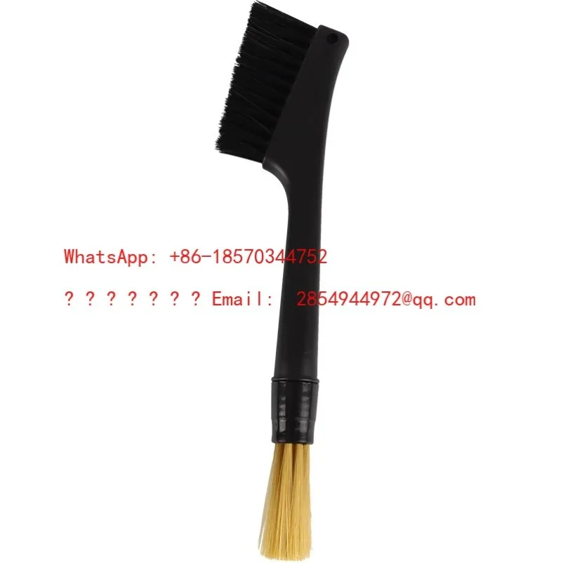 2026     Semi-automatic Coffee Machine Plastic Cleaning Brush Bean Grinder Powder Residue Double Head Soft Bristle Long Handle