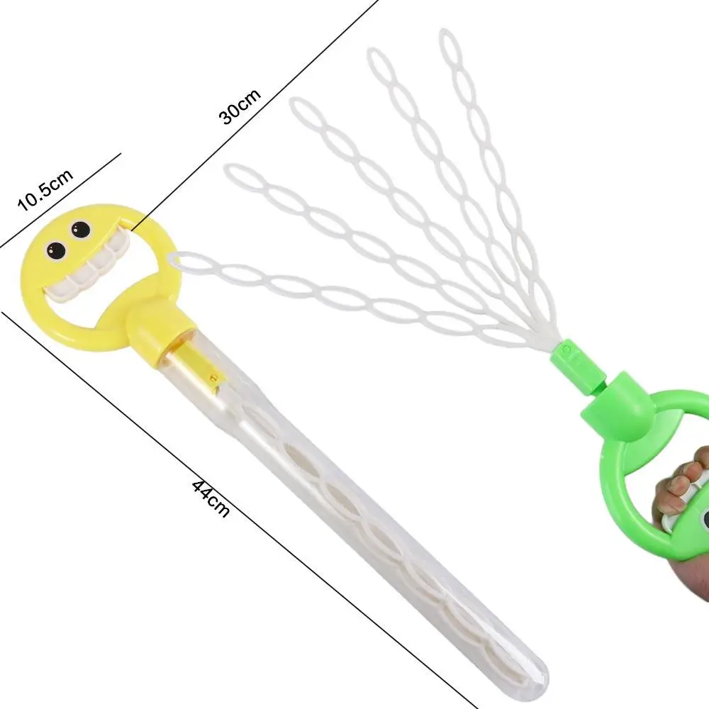 Facile à utiliser 32 trous 32 trous bulle bâton savon soufflant 5 griffes en forme de baguette à bulles pour enfants Tube amusant grandes baguettes à bulles enfants