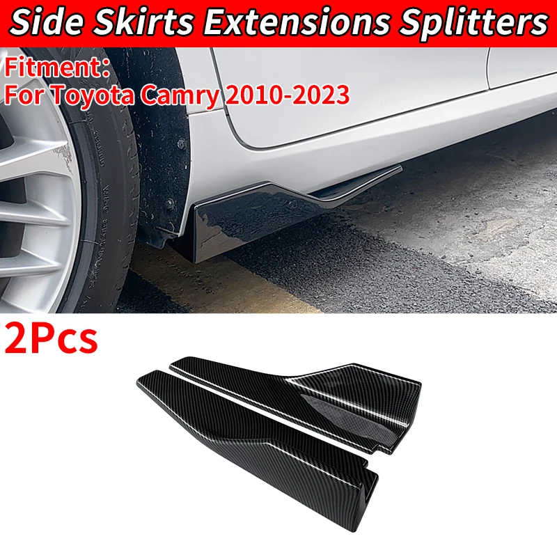 

ABS PlasticSide Bumper Skirt Sills For Toyota Camry 2010-2023 Car Styling Body Kit Exterior Scratch Protector Accessories