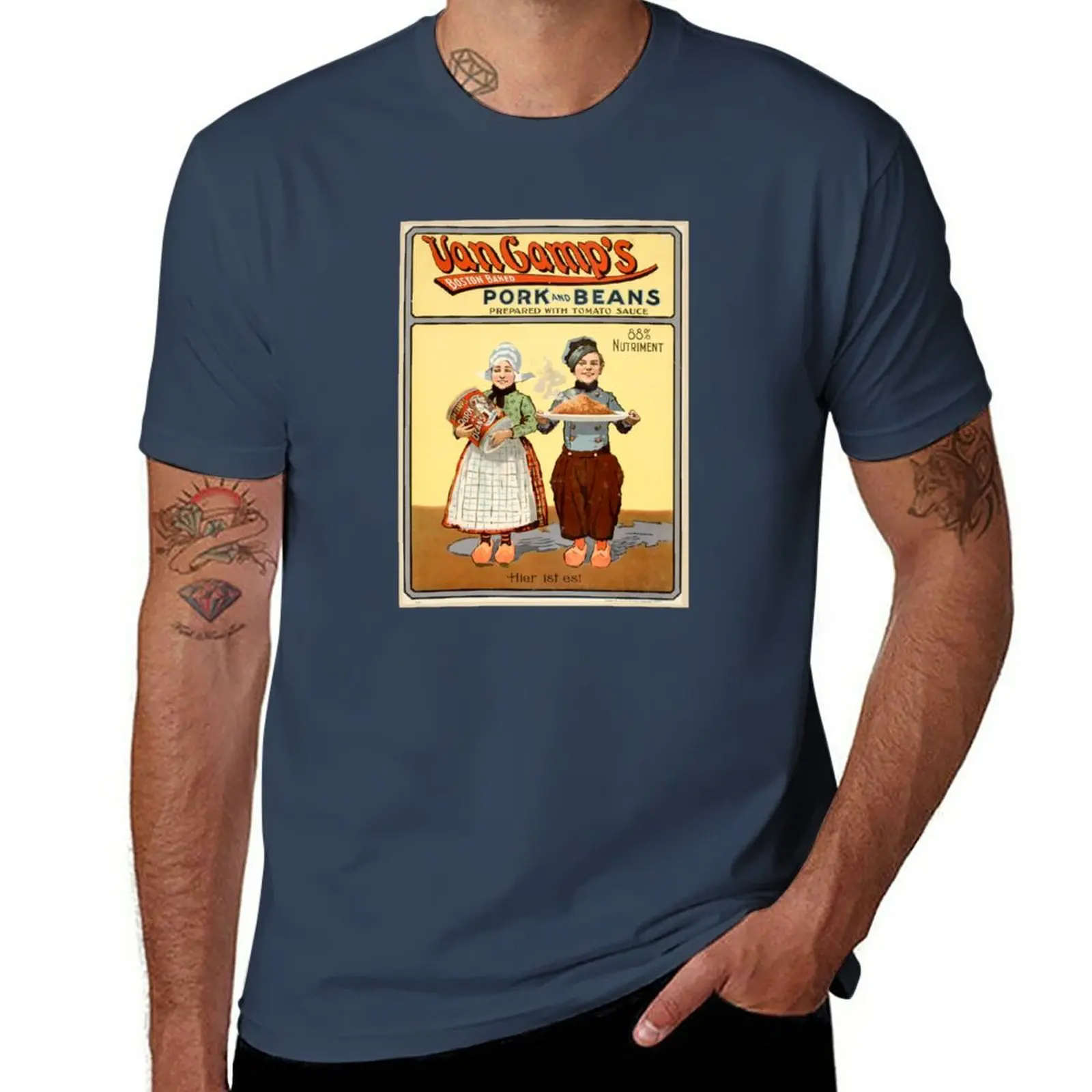 

Vintage Art: Van Camp's Pork and Beans! T-Shirt plus sizes boys whites mens funny t shirts