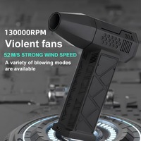 Mini Blower Turbo Fan Compressed Electric Air Duster 150000RPM Cordless for Keyboard PC Cleaning Dry Blower Air Blower for Home