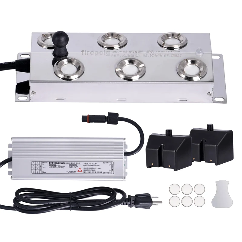 2/4/6/8/10/12 Hoofd DC45V Ultrasone Luchtbevochtiger Mist Maker Fogger Machine 220/110V Waterdichte Voeding Mistspuit Generator