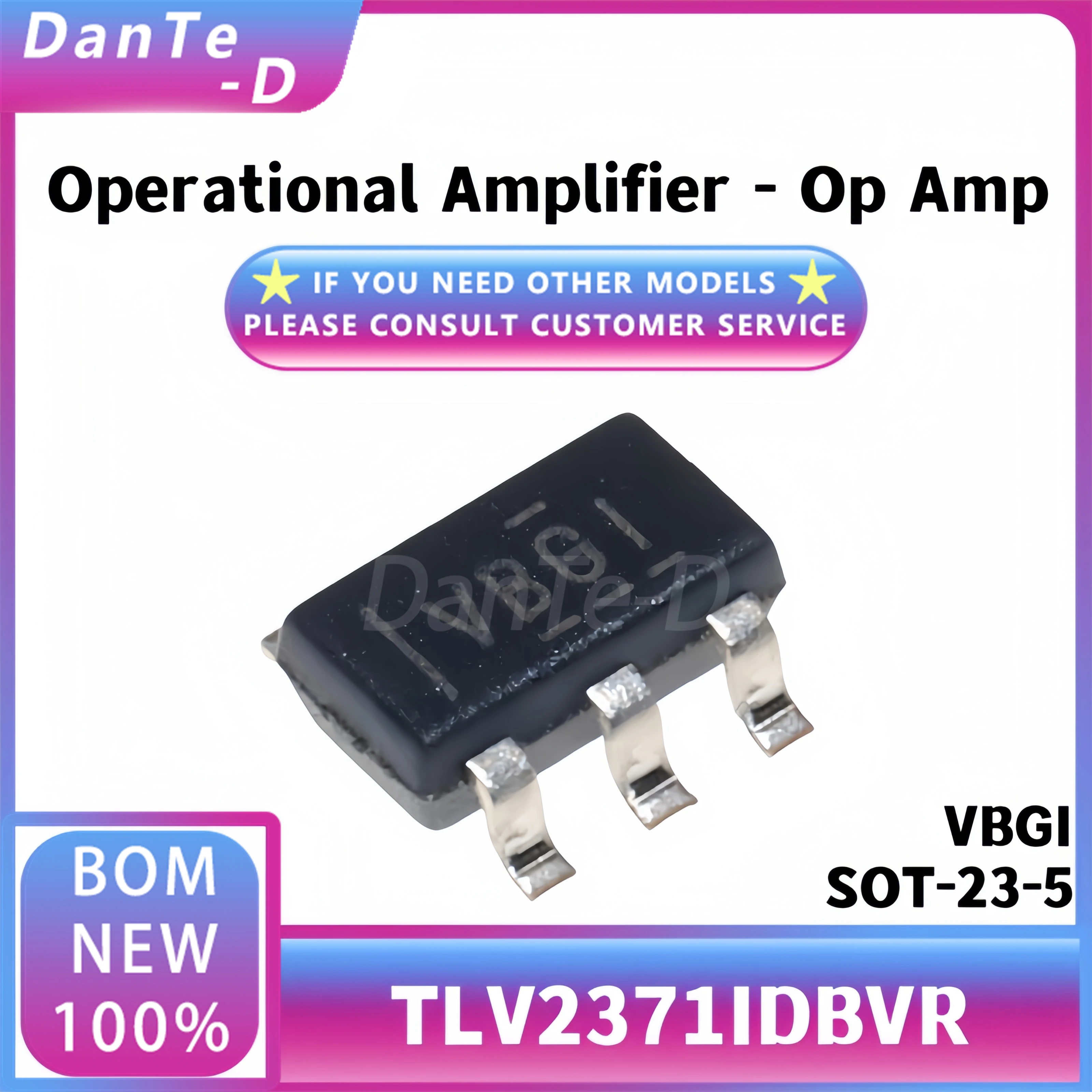 TLV2371IDBVR SOT-23-5 Silkscreen VBGI Single Channel Operational Amplifier Chip Original Authentic