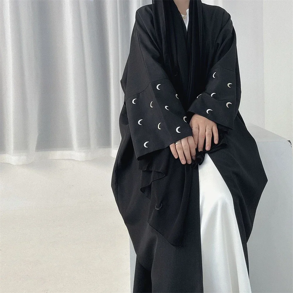 Open Abaya Muslim Dress Women Kimono Cardigan Turkey Kaftan Eid Party Morocco Ramadan Dubai Abaya Islam Clothing Kebaya Jalabiya