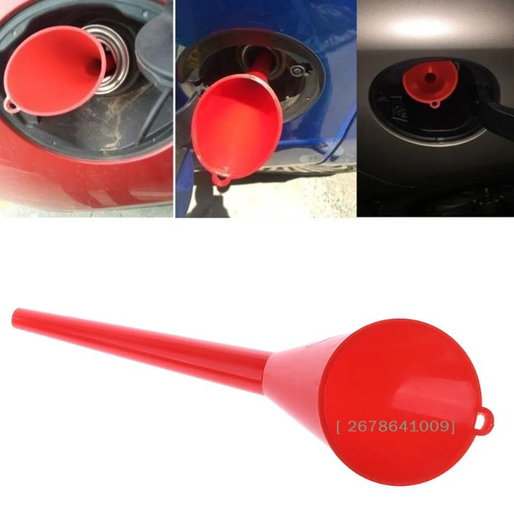 

❀Universal Long Neck Plastic Fuel Funnel, Automotive Oil Filling Funnel for Car, Motorcycle, Truck |〔YY33〕