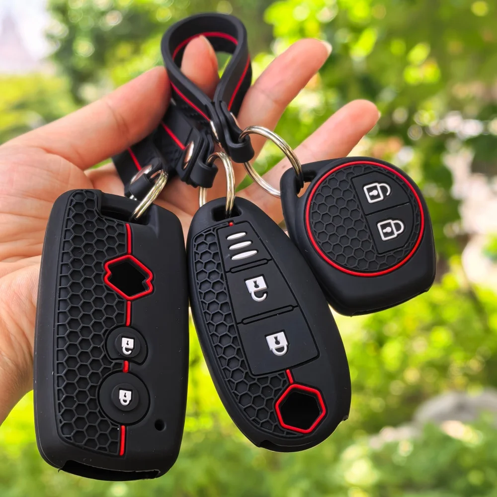 Para Suzuki Swift Sport Ignis Jimny Ertiga XL7 Baleno s-cross Alivio Kizashi funda de silicona para llave llavero