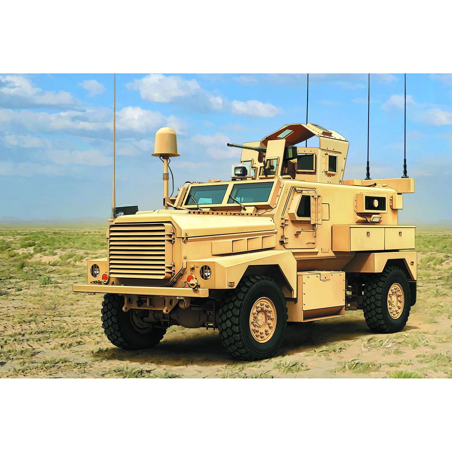 80156 1/35 HA1 4X4 MRAP Mine Resistant Ambush Protected Vehicle Hobby Boss Kunststoff Statisches gepanzertes Automodellbausatz DIY-Projekt – Detail 1