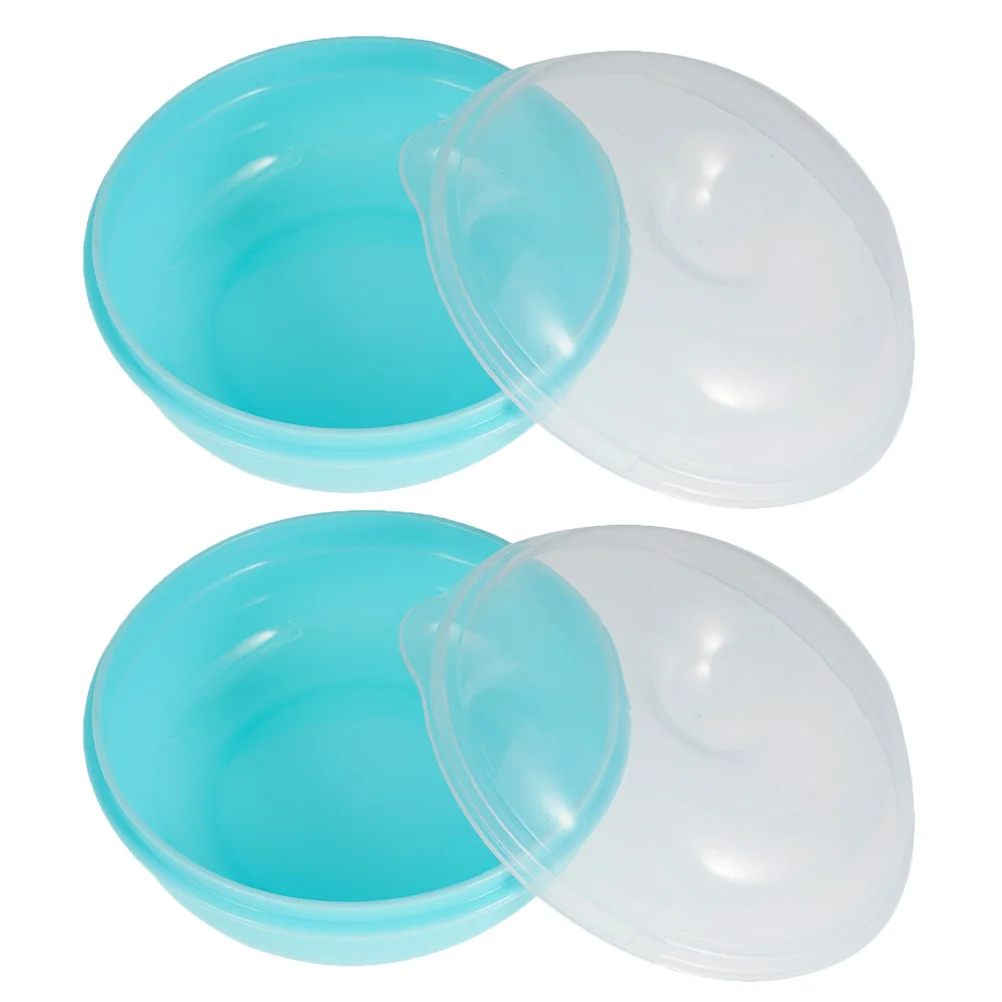 

2pcs Clear Donut Storage Box Airtight Bread Keeper Container For Bagel Loaf Countertop Kitchen Use Microwaveable Reusable