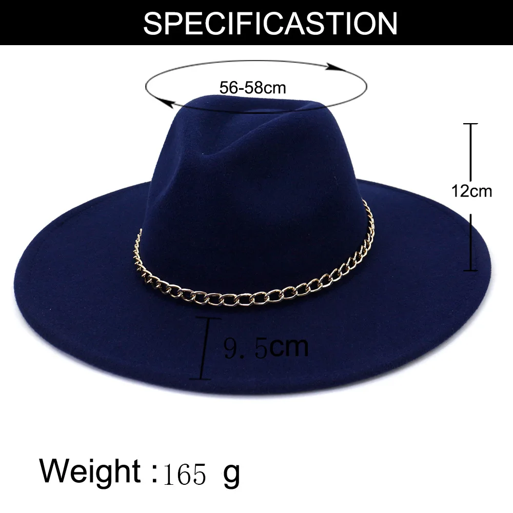 Fedora Hat Winter Luxury Men's Hat Women's Fashion Wedding Decoration Sticker Diamond Accessories Panama Hat  chapeau sombrero