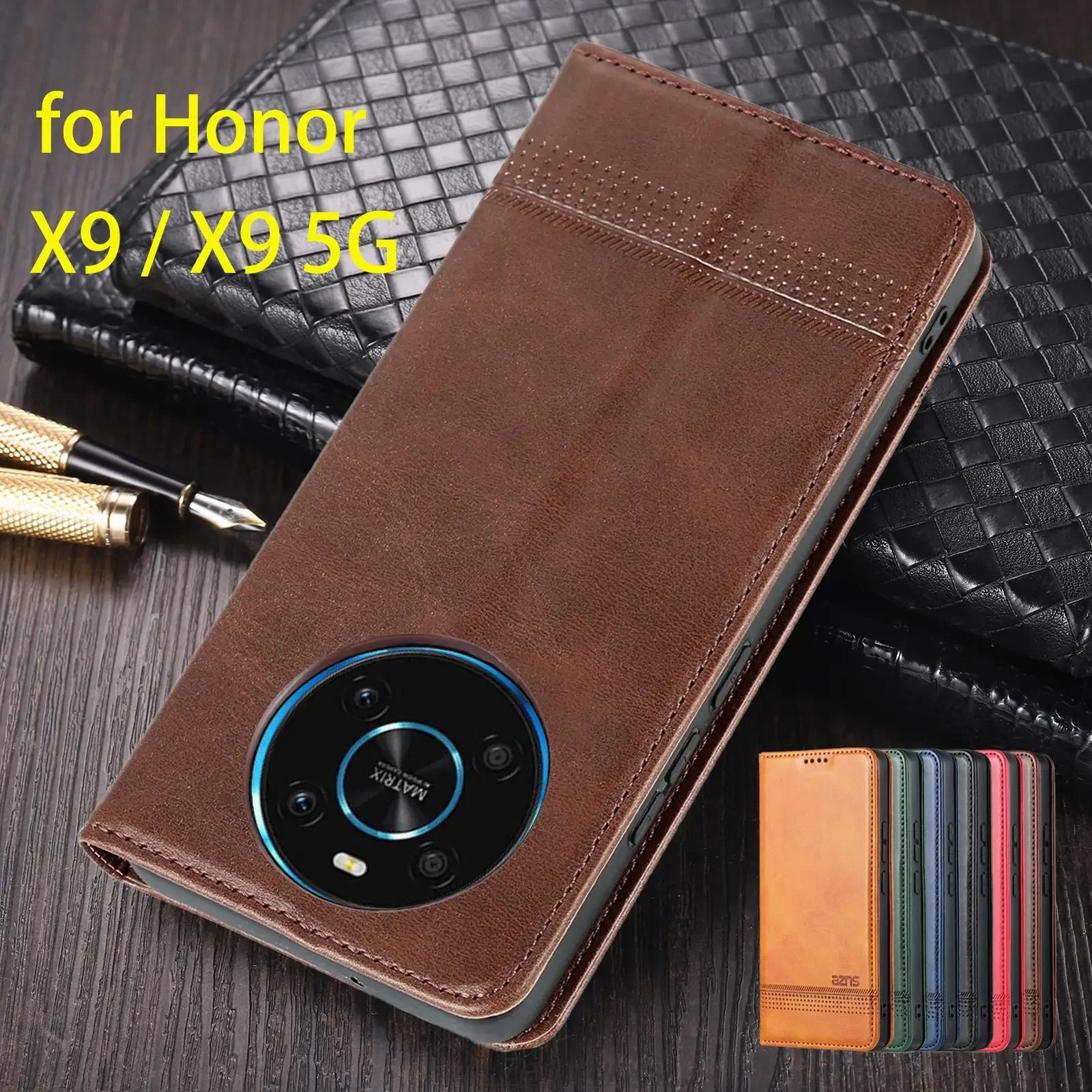 

Deluxe Magnetic Adsorption Leather Case for Huawei Honor X9 X9a Flip Cover Protective Case Honor X9 X9a 4G 5G Capa Fundas Coque