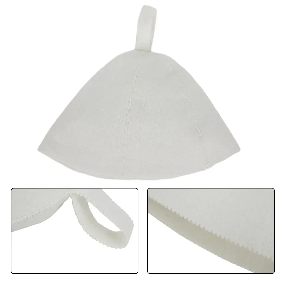 1 Pz Feltro di Lana Sauna Cappello Protezione Della Testa Dei Capelli Anti Calore Spa Sauna Cappello 25x23 cm Tappo di Pulizia Sauna Universale Prodotti Per il Bagno