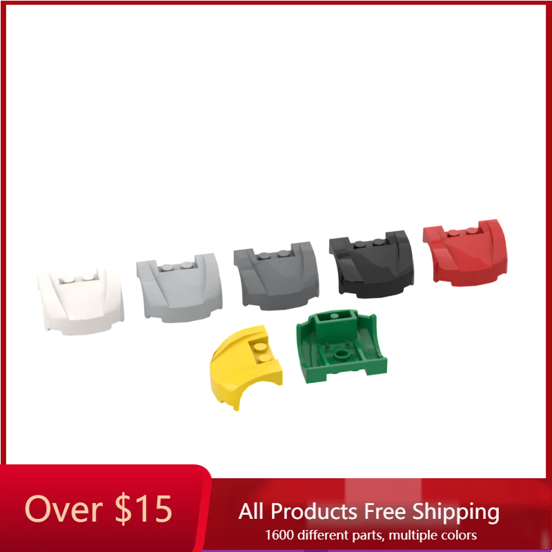 

10PCS Bricks 98835 3 X 4 X 1.67 2/3 Curved Front Fender for Building Blocks Parts DIY Construction Christmas Gift Toy