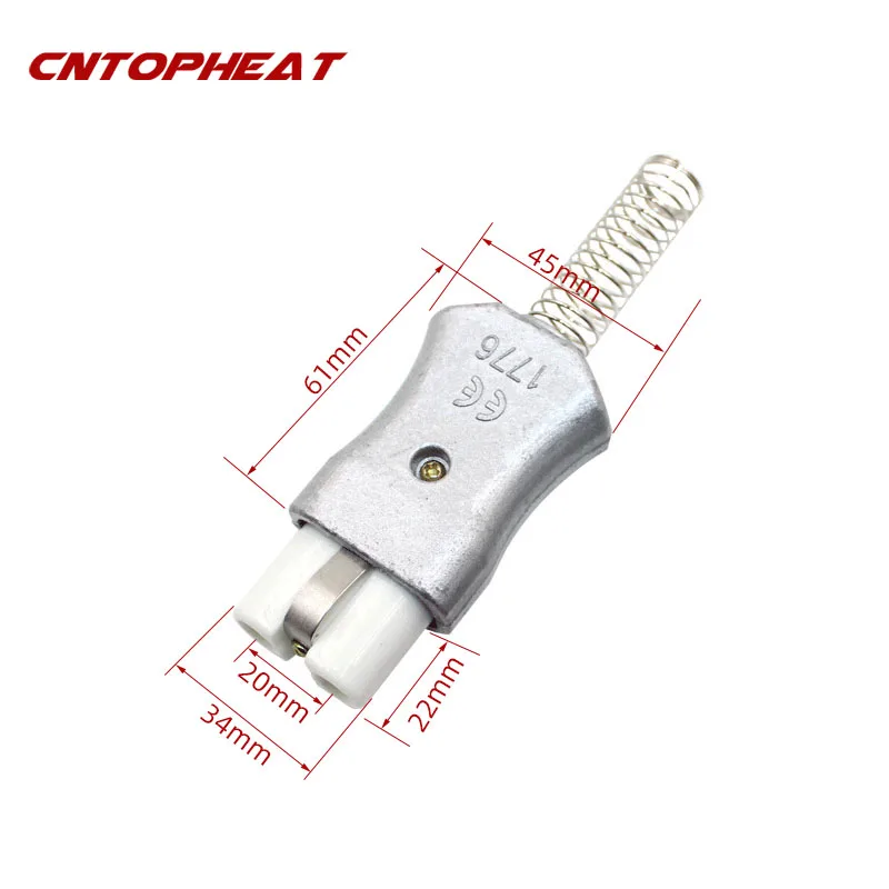 T727 Алюминиевый сплав 35А Высокотемпературная керамическая ленточная вилка нагревателя