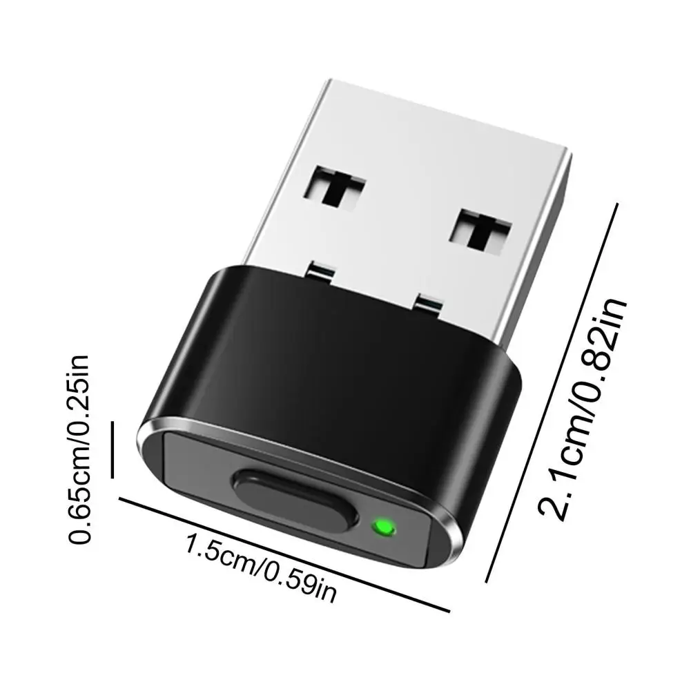 Wireless Mouse Jigglers Mover Undetectable Automatic USB Port Shaker Wiggler for Laptop Keeps Computer Awake Mouse Movement