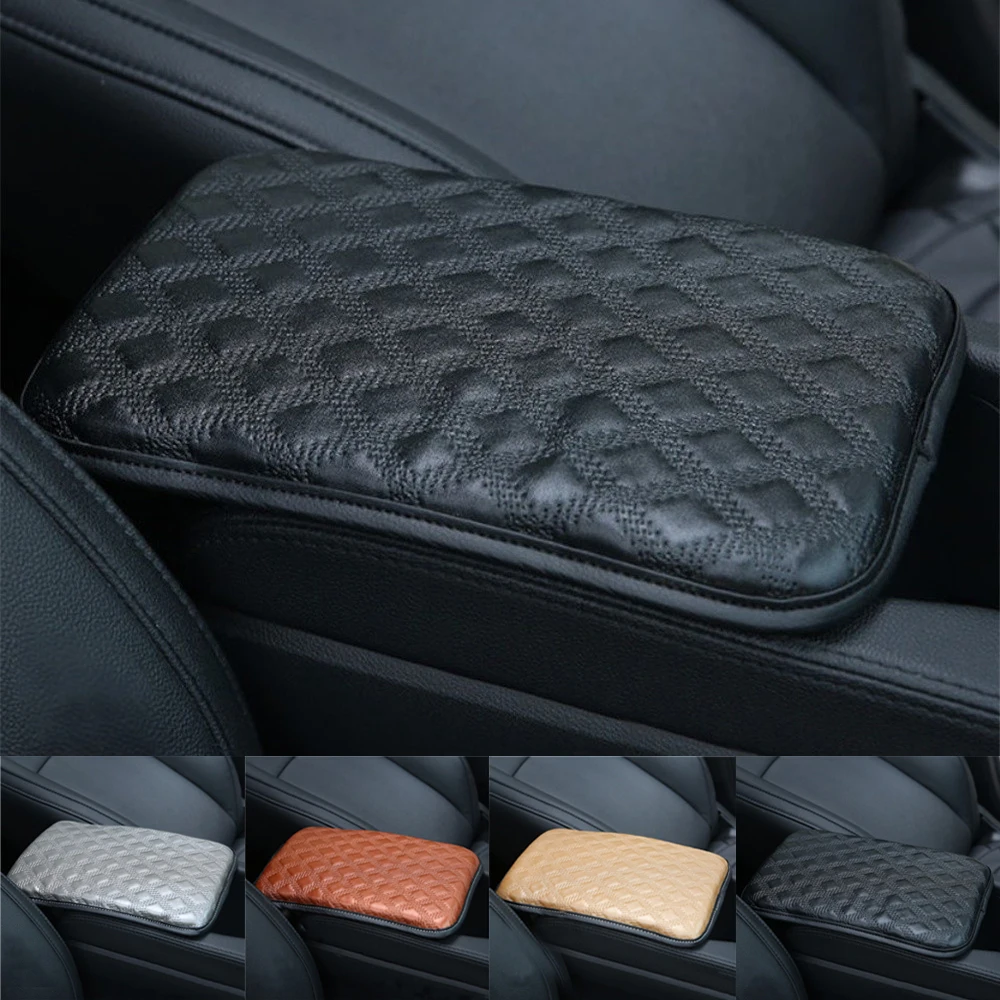 

Car Armrest Pad Cover For Lincoln MKZ MKS MKX MKT LS Continental Navigator Leather Car Armrest Mat Auto Armrest Storage Box Mats