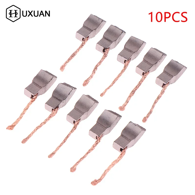 10pcs Automotive Fan Motor Brushes Carbon Brushes Automotive Electronic Fan Motors DC12V 24V 48V DC