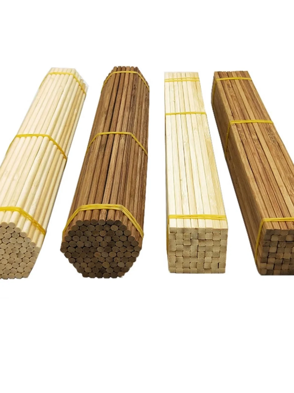 50 szt. prętów bambusowych - 20cm/30cm/50cm patyczki do rękodzieła, modelarstwa latawców, zestawów architektonicznych i materiałów budowlanych